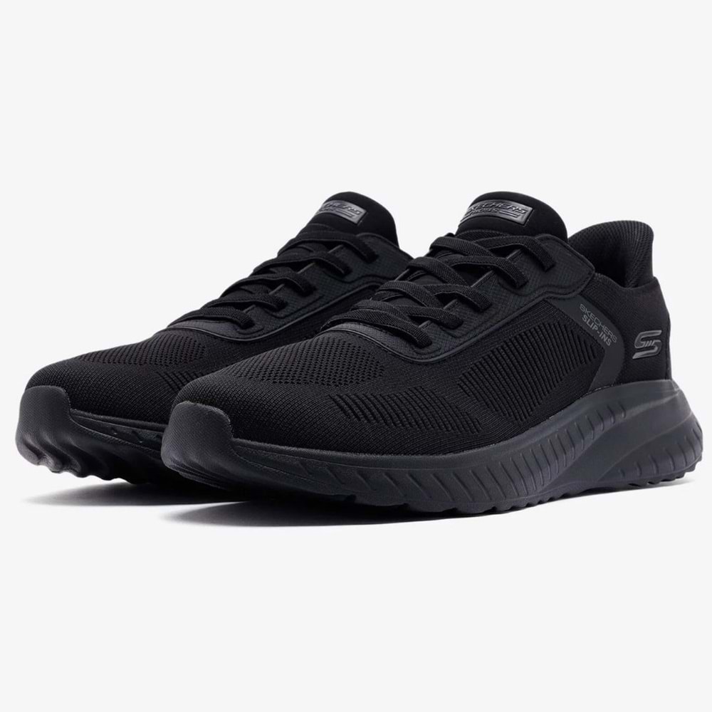 Skechers Bobs Squad Chaos Solıd Step Slip-İns 118312-BBK Erkek Spor Ayakkabı