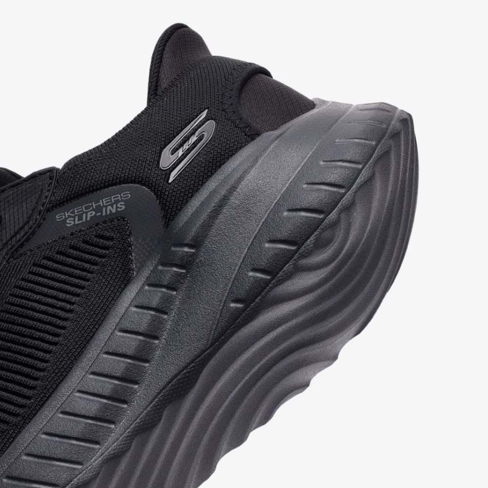 Skechers Bobs Squad Chaos Solıd Step Slip-İns 118312-BBK Erkek Spor Ayakkabı