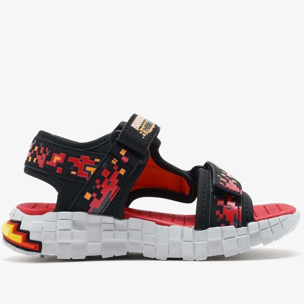 Skechers Megacraft Megasplash 4K 402161L-BKRD Ortopedik Çocuk Sandalet