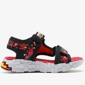 Skechers Megacraft Megasplash 4K 402161L-BKRD Ortopedik Çocuk Sandalet