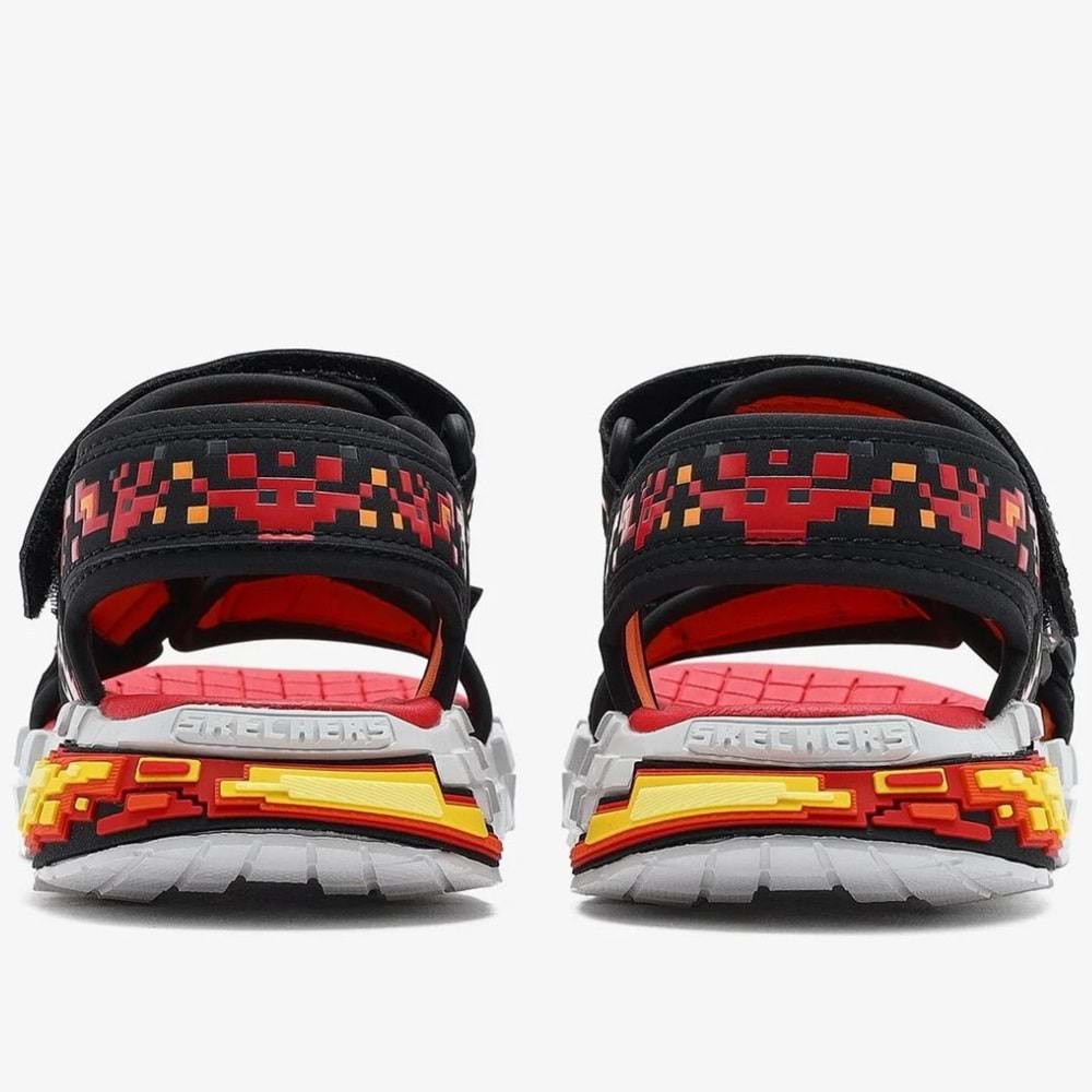 Skechers Megacraft Megasplash 4K 402161L-BKRD Ortopedik Çocuk Sandalet