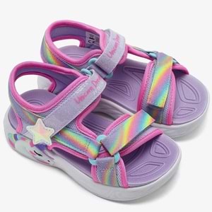 Skechers Unicorn Dreams 303107L-LVMT Işıklı Ortopedik Çocuk Sandalet
