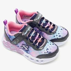 Skechers Infinite Heart Lights Heart Jewels 303261L-NVMT Işıklı Ortopedik Çocuk Spor Ayakkabı
