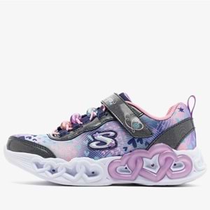 Skechers Infinite Heart Lights Heart Jewels 303261L-NVMT Işıklı Ortopedik Çocuk Spor Ayakkabı