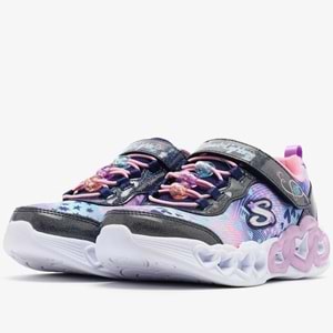 Skechers Infinite Heart Lights Heart Jewels 303261L-NVMT Işıklı Ortopedik Çocuk Spor Ayakkabı