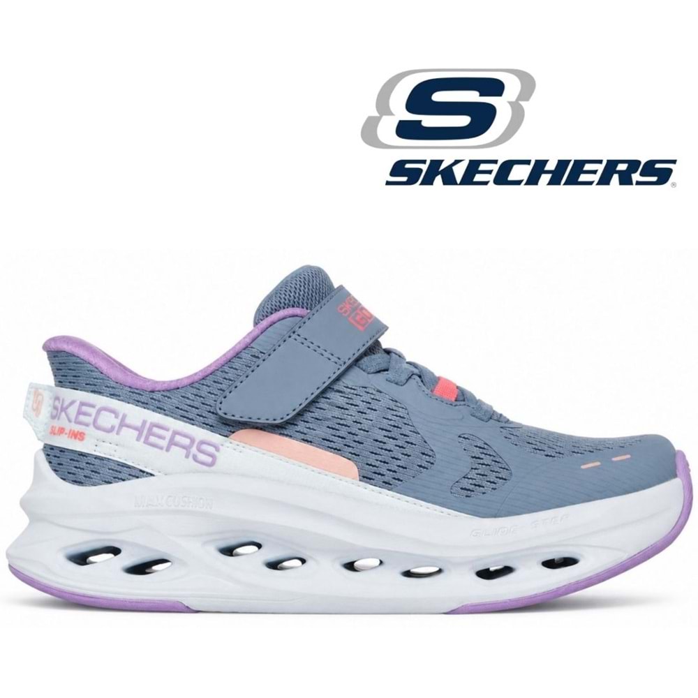 Skechers Slip-İns Max Cushioning Glide-Step 303684L-SLT Ortopedik Çocuk Spor Ayakkabı