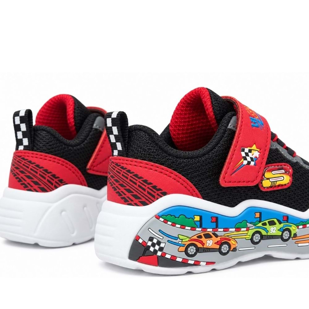 Skechers Play Scene 407312N-BKRD Ortopedik Çocuk Spor Ayakkabı