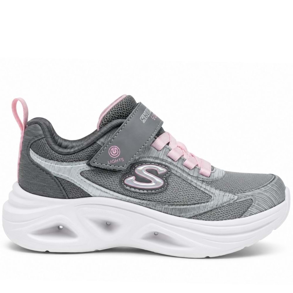 Skechers Sola Glow 2.0 303729L-LGMT Ortopedik Işıklı Çocuk Spor Ayakkabı
