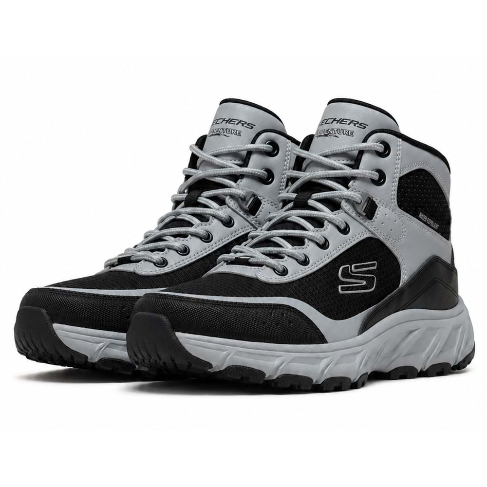 Skechers Hillcrest 2.0 Woodrock Peak 237804-GYBK Water Repellent Outdoor Erkek Bot