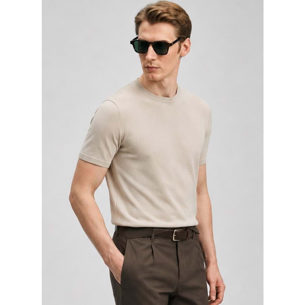 Lufian 111090156 Tıno Erkek Modal Karışımlı T- Shirt Erkek T-Shirt