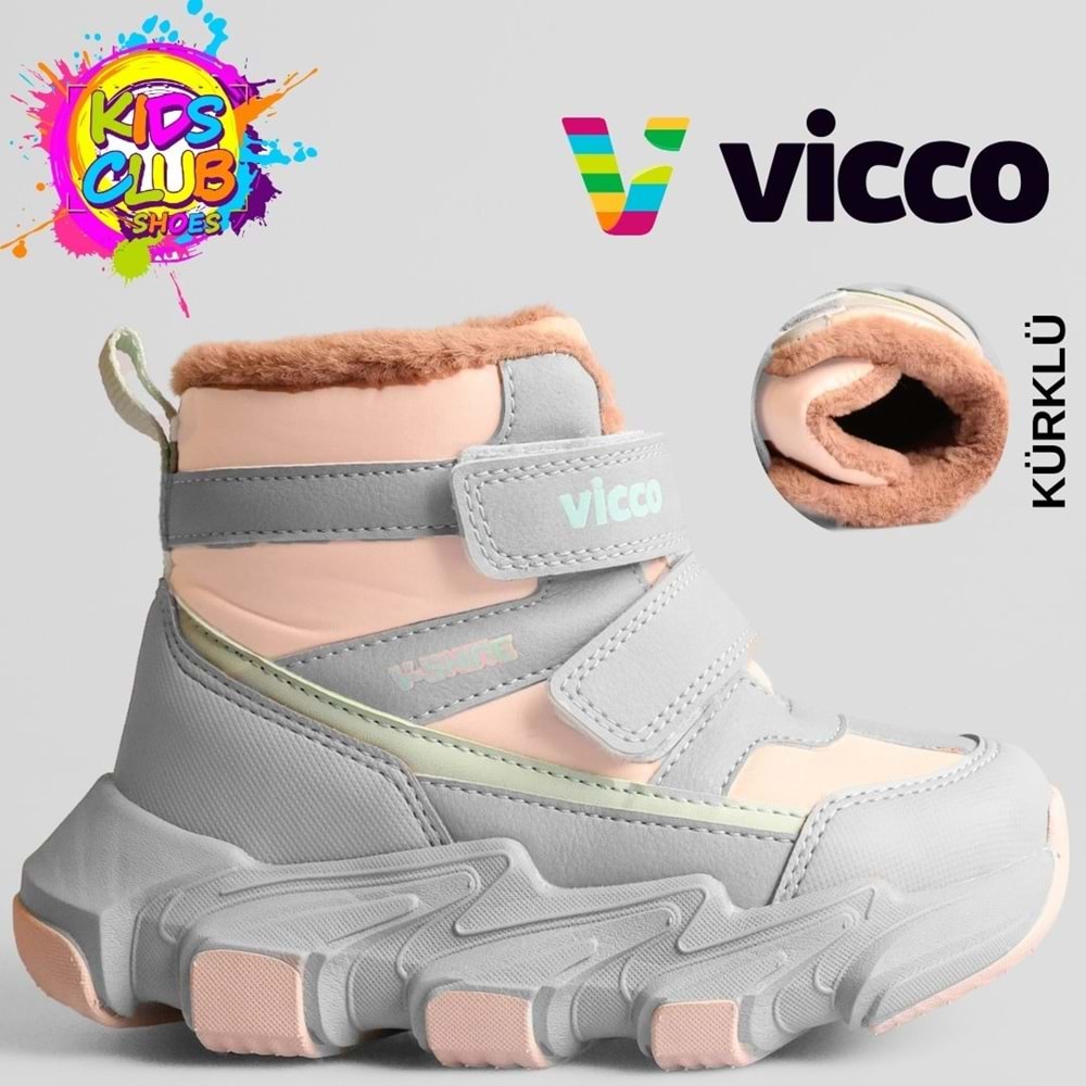 Vicco Fon Phylon Kauçuk Taban Ortopedik İçi Yünlü Çocuk Bot