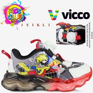Vicco Kripton Akıllı Bağcıklı Işıklı Ortopedik Çocuk Spor Ayakkabı