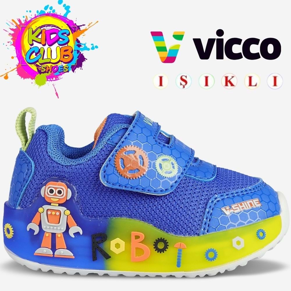 Vicco Feti İlk Adım Bebek Ortopedik Işıklı Çocuk Spor Ayakkabı