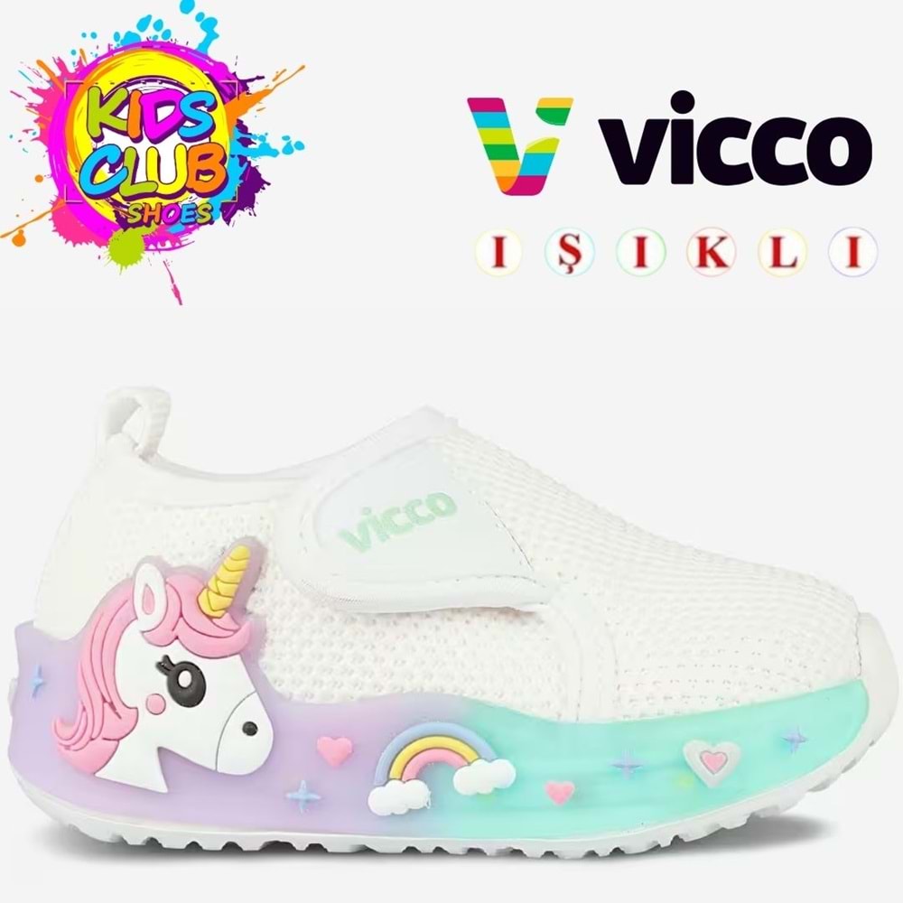 Vicco Jeli İlk Adım Bebek Ortopedik Işıklı Çocuk Spor Ayakkabı