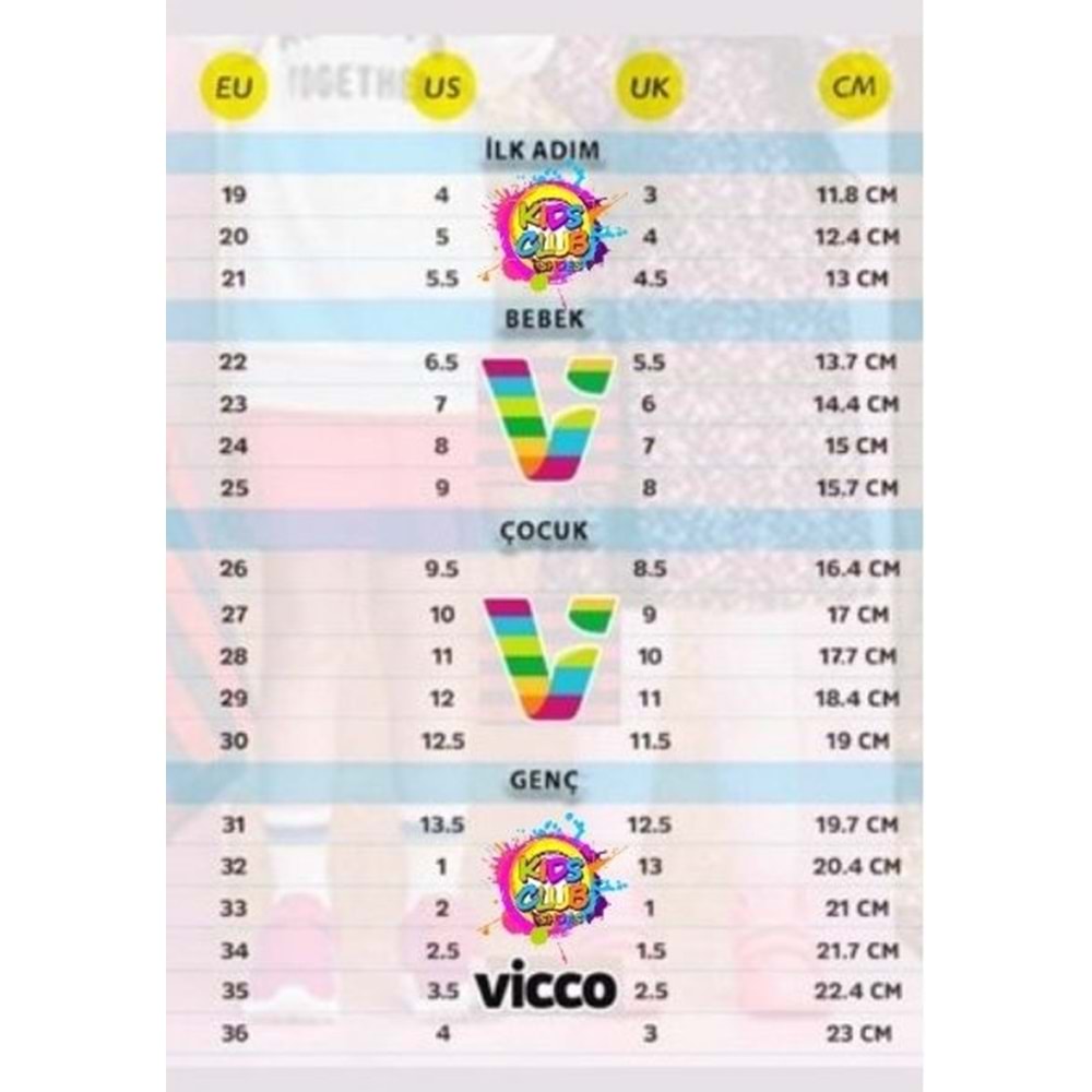 Vicco Oyo II Işıklı Ortopedik Çocuk Spor Ayakkabı