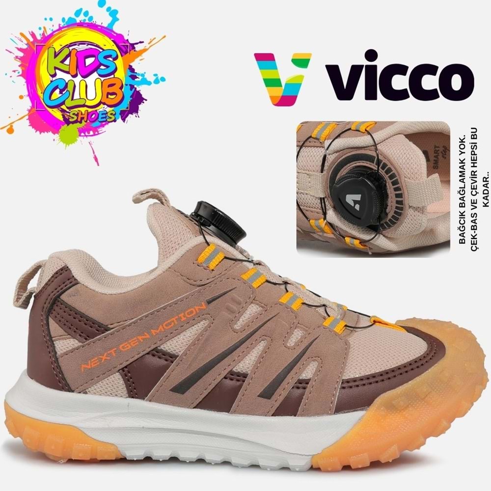 Vicco Sand Akıllı Bağcıklı Outdoor Ortopedik Çocuk Spor Ayakkabı