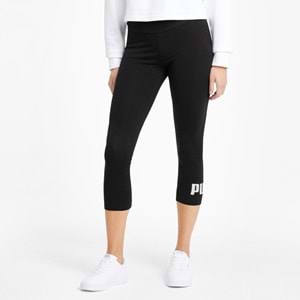 Puma 586828-01 Ess 3/4 Logo Leggings Kısa Günlük Kadın Tayt
