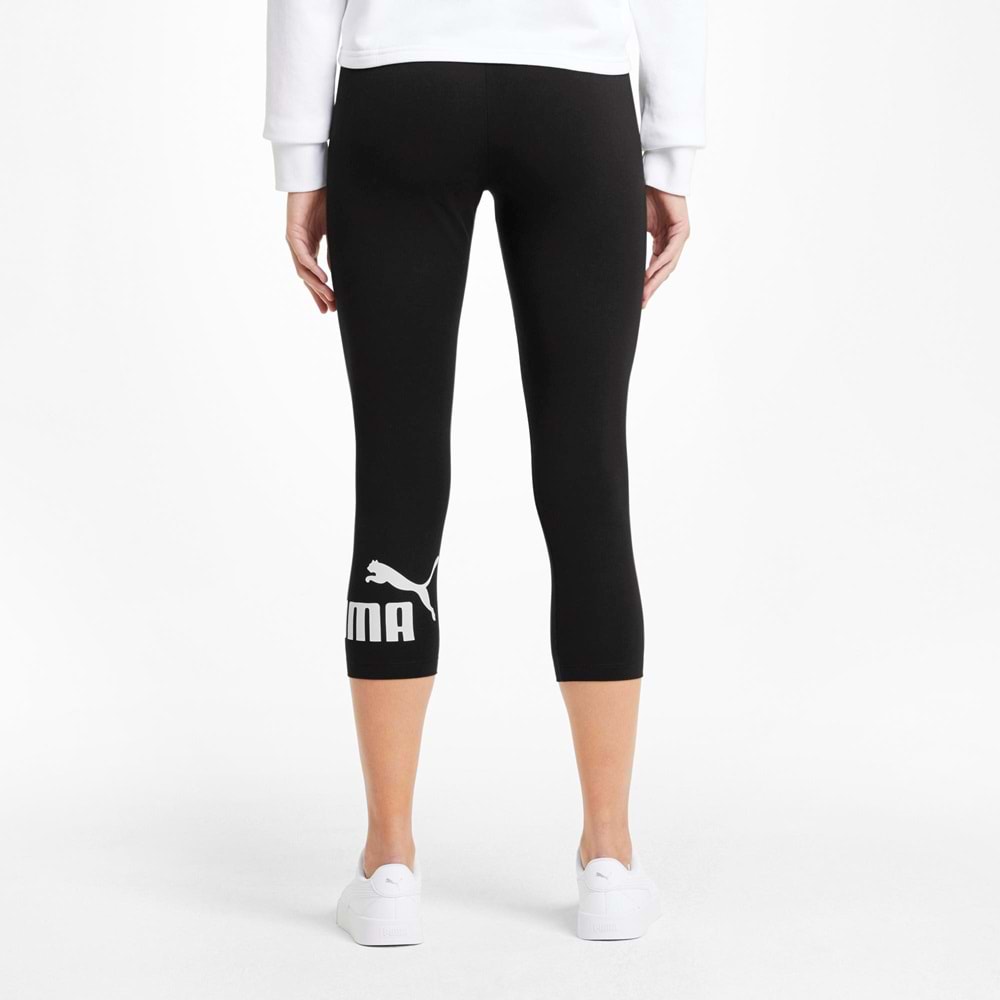 Puma 586828-01 Ess 3/4 Logo Leggings Kısa Günlük Kadın Tayt