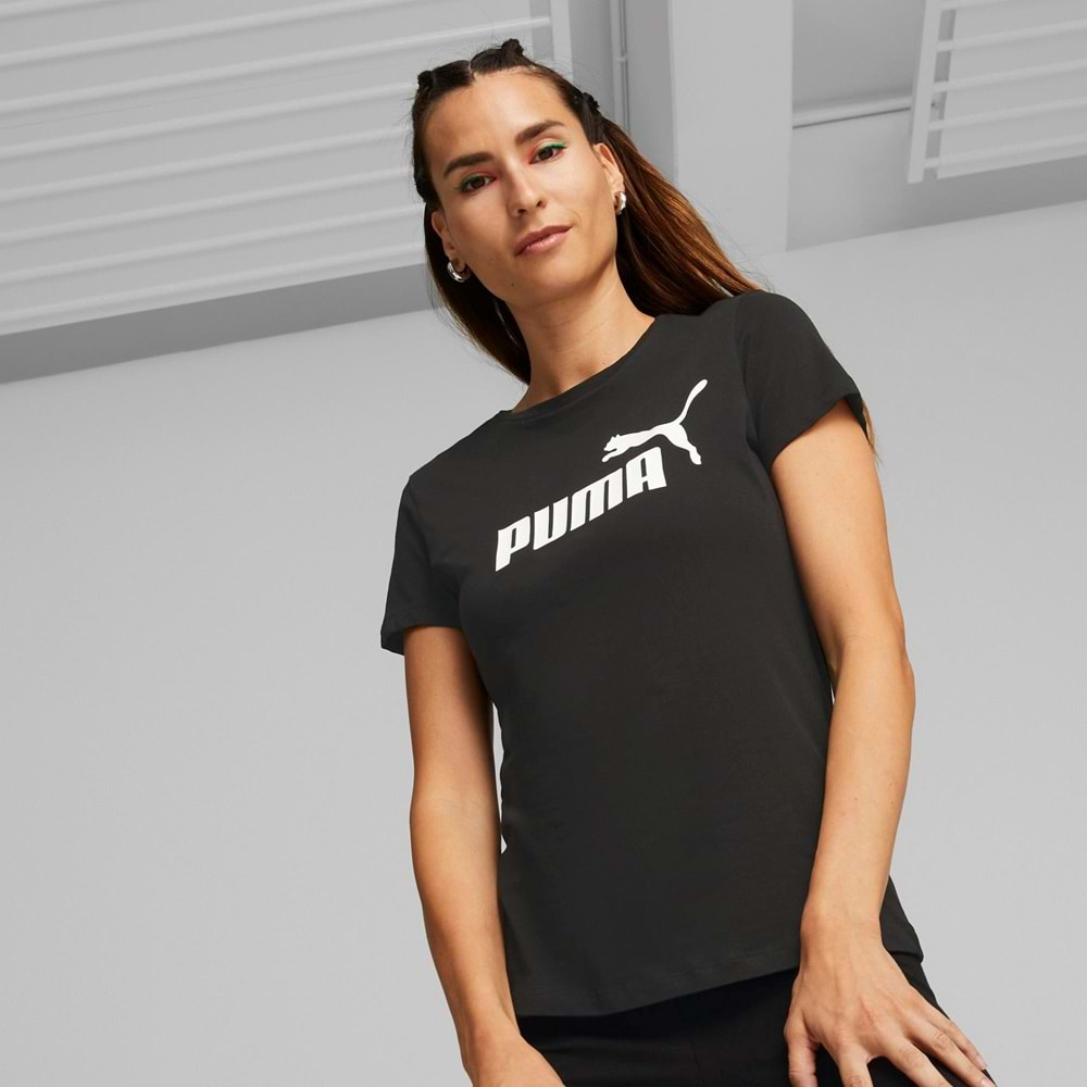 Puma 586774-01 Ess Logo Tee Tişort Kadın Tişört