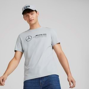 Puma 536447-02 MAPF1 ESS Logo Tee Mercedes Team Silver Erkek T-Shirt