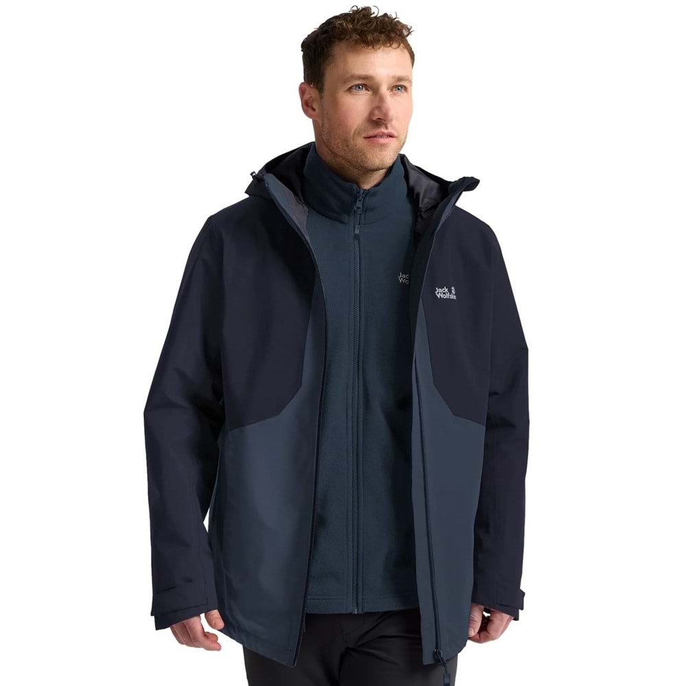 Jack Wolfskin Stonetrail 3in1 2 Li Ceketli Mont Outdoor Erkek Mont