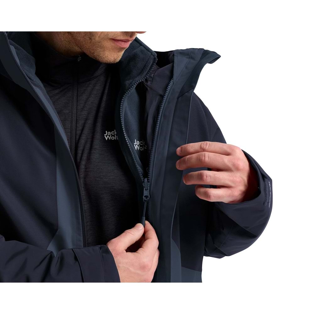 Jack Wolfskin Stonetrail 3in1 2 Li Ceketli Mont Outdoor Erkek Mont