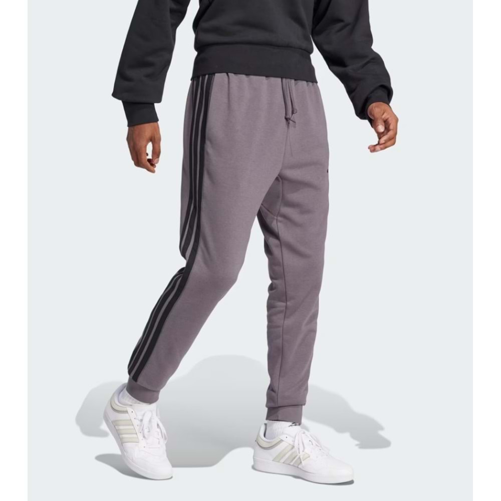 Adidas M 3S FT TC PT Temel 3-Çizgili Fransız Havlu Kumaş Jogger Erkek Eşofman Altı