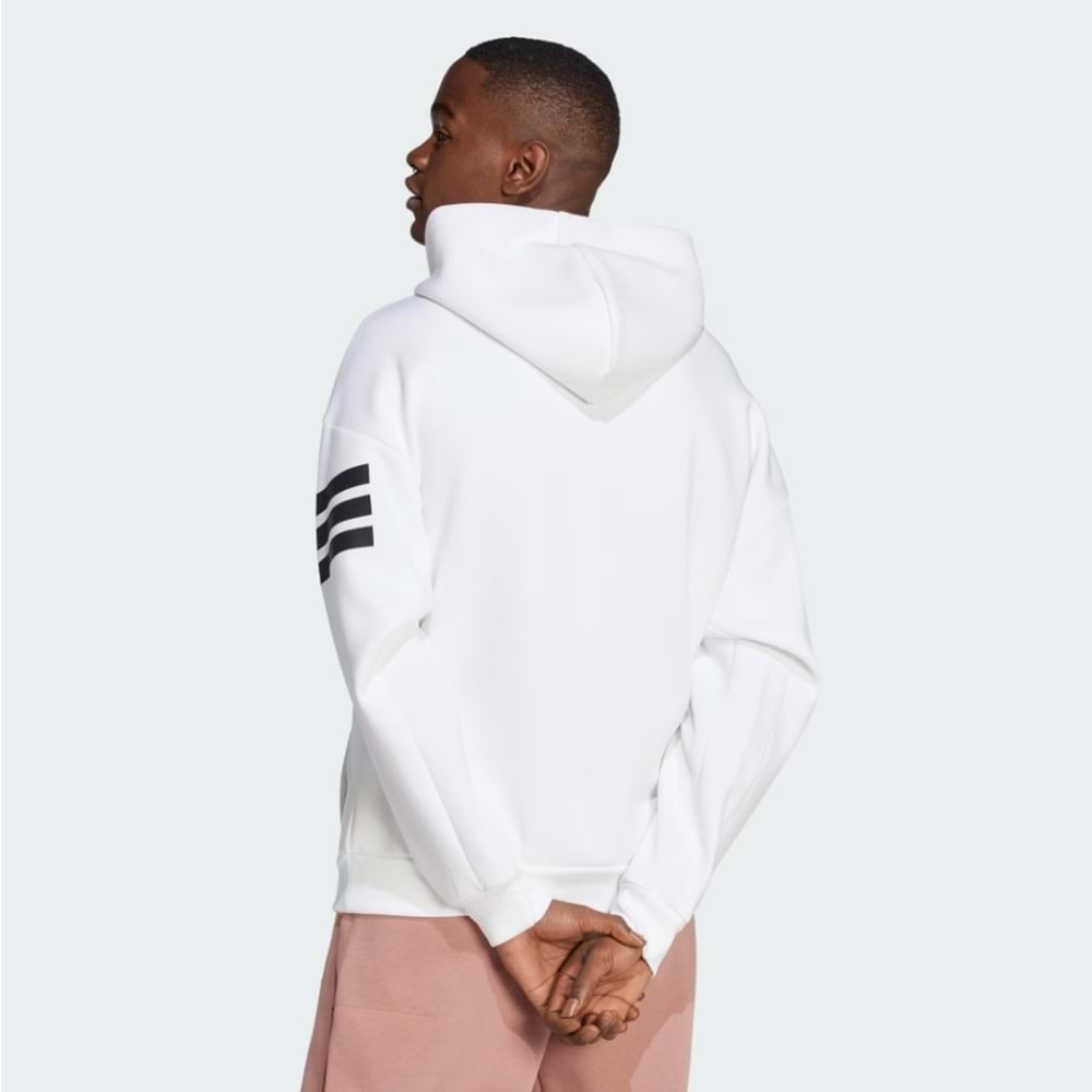 Adidas Future Icons 3-Stripes Kapüşonlu Üst Kapüşonlu Erkek Sweatshirt