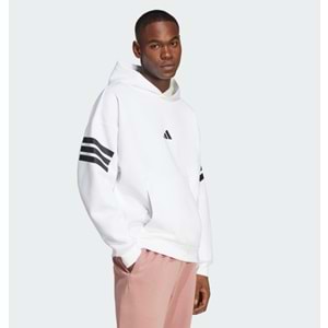 Adidas Future Icons 3-Stripes Kapüşonlu Üst Kapüşonlu Erkek Sweatshirt