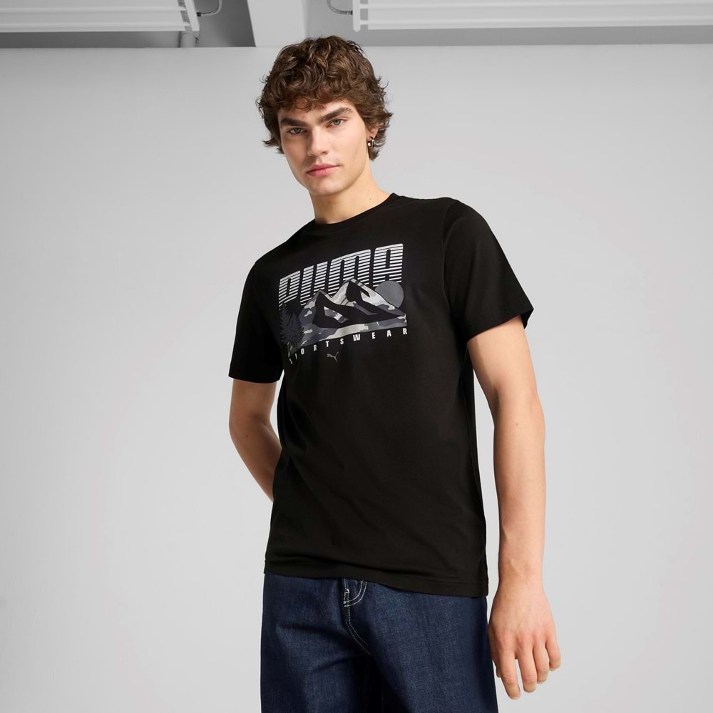 Puma 684828-01 Graphic Mountain Tee Tişört Erkek T-Shirt