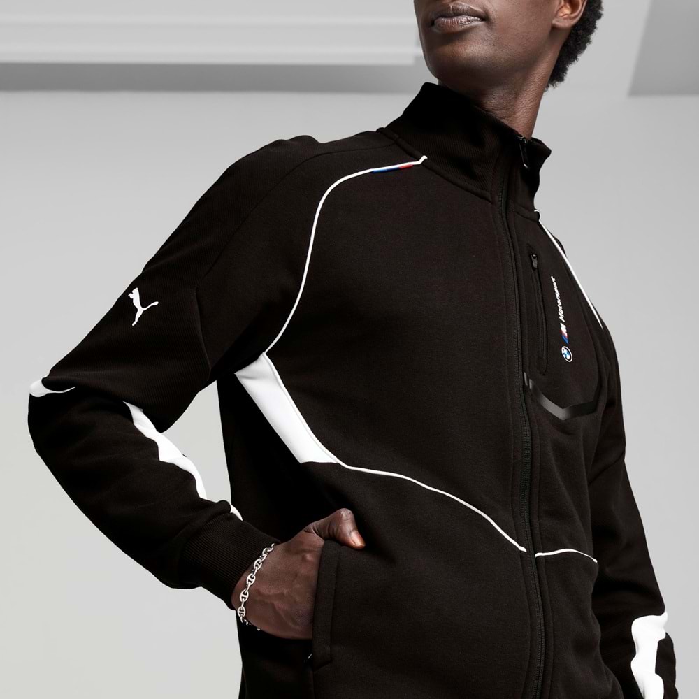 Puma Bmw MMS Hoodie Fermuarlı Jacket 630616-01 Erkek Eşofman Üstü
