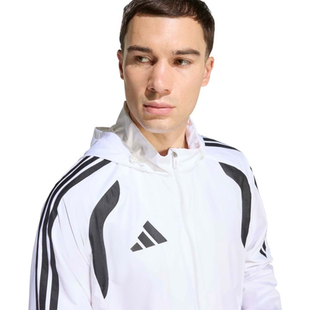 Adidas Tiro 26L Wb JY9734 Kapüşonlu Yağmurluk Eşofman Üstü Erkek Ceket