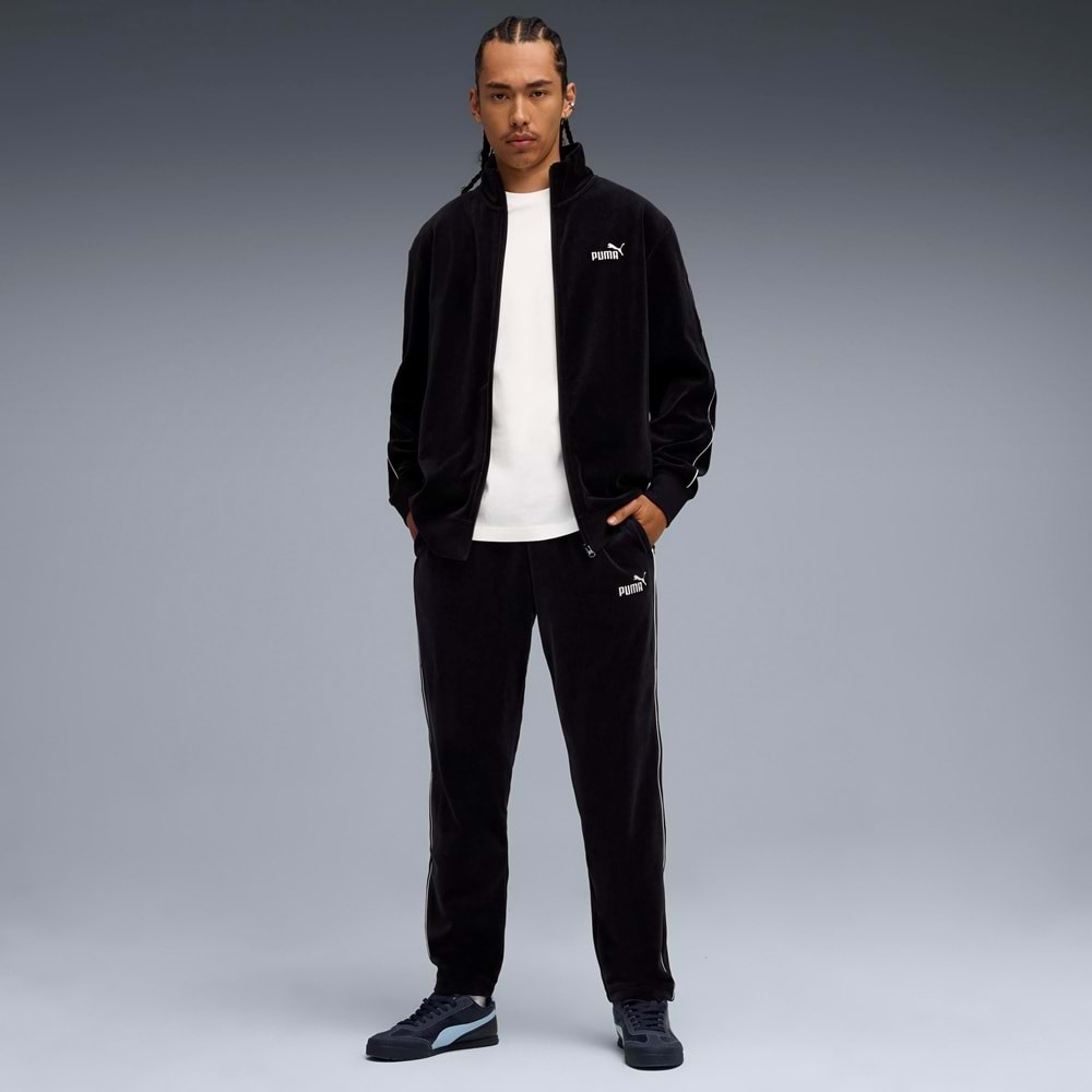 Puma ESS Elevated Velour Pants 689117-16 Kadife Erkek Eşofman Altı