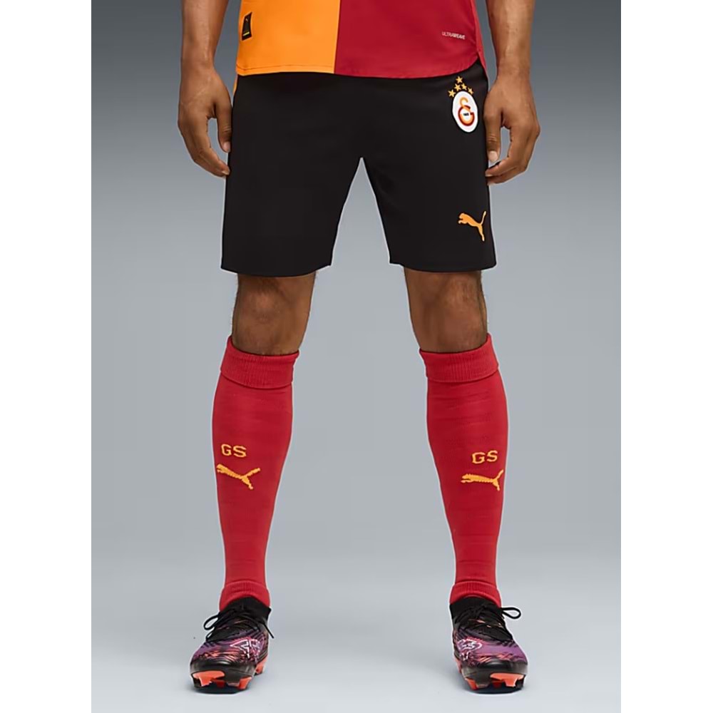 Galatasaray S.k. Shorts 25/26 İç Saha Parçalı Siyah Şort Erkek Futbol Şortu