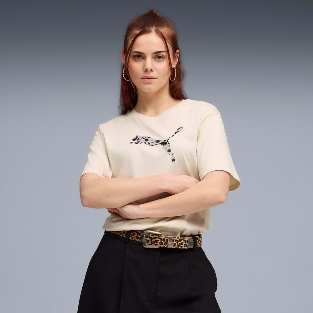 Puma 691821-87 Ess Graphics Animal Tee Better Tişört T-Shirt Kadın Tişört