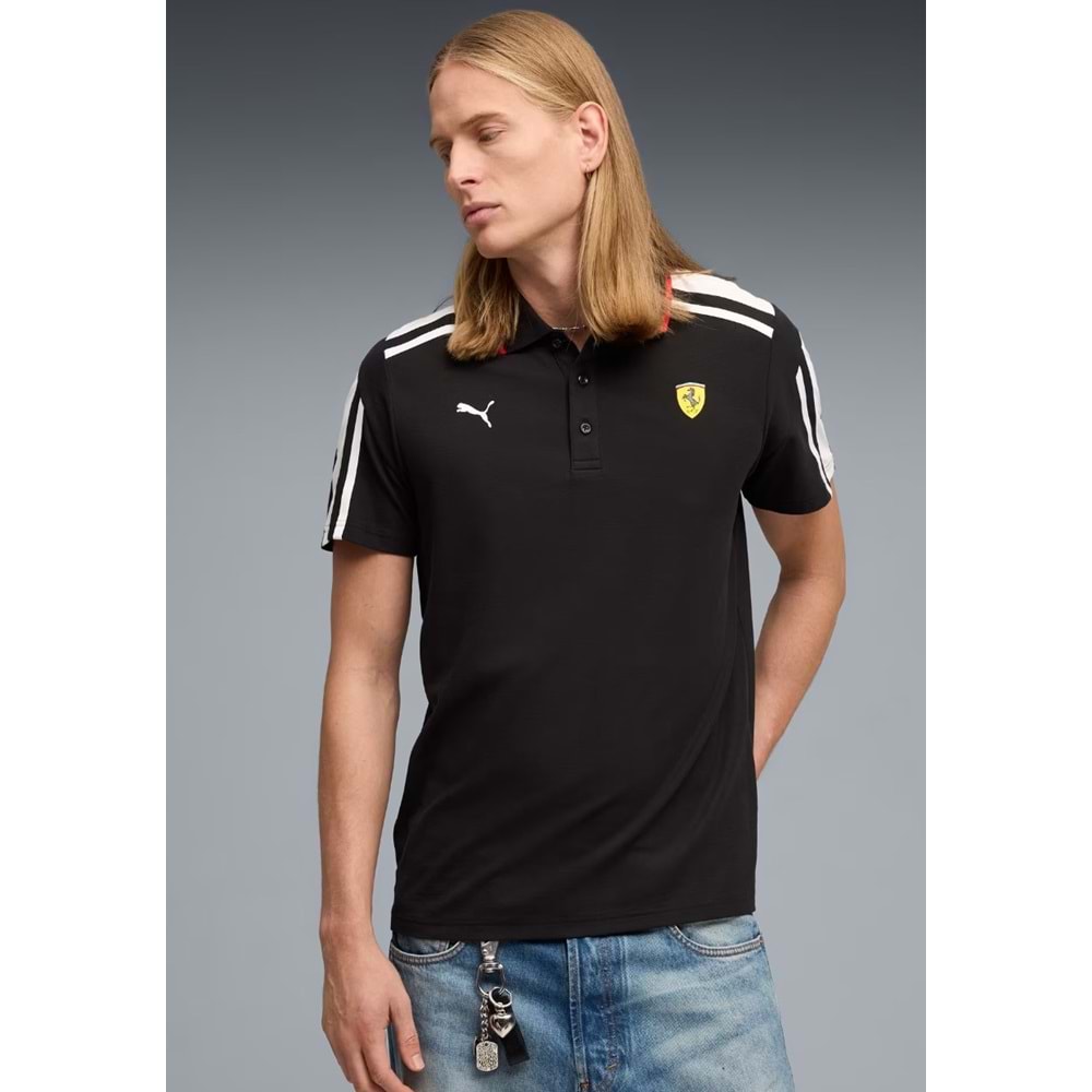 Puma Ferrari MT7 Polo 635831-01 Tişört Erkek T-Shirt