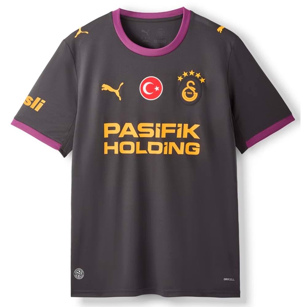 Galatasaray S.K. Siyah Forma 26/27 Deplasman Forması 5 Yıldızlı Çocuk Forma