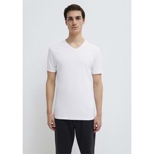 Mavi M063748-620 Ribana Detaylı Basic V Yaka Tişört Erkek Tişort