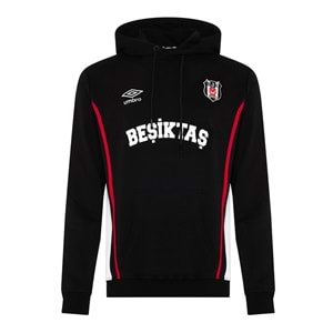 Beşiktaş S.K. Bjk Umbro 25/26 Takım Antrenman Pamuklu Erkek Kapüşonlu Sweatshirt