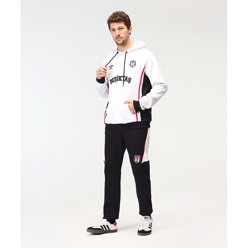 Beşiktaş S.K. Bjk Umbro 25/26 Takım Antrenman Pamuklu Erkek Kapüşonlu Sweatshirt