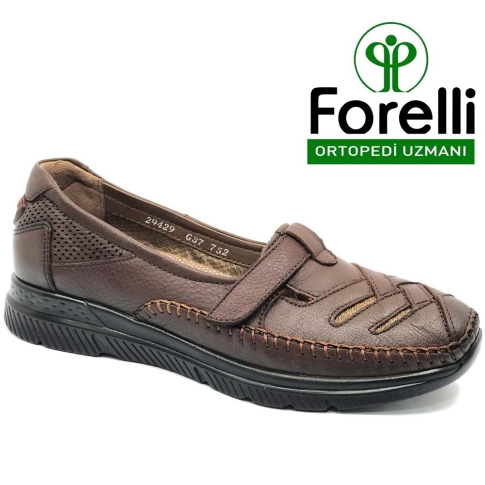 Forelli Elena Hakiki Deri Ortopedik Comfort Kadın Casual Ayakkabı