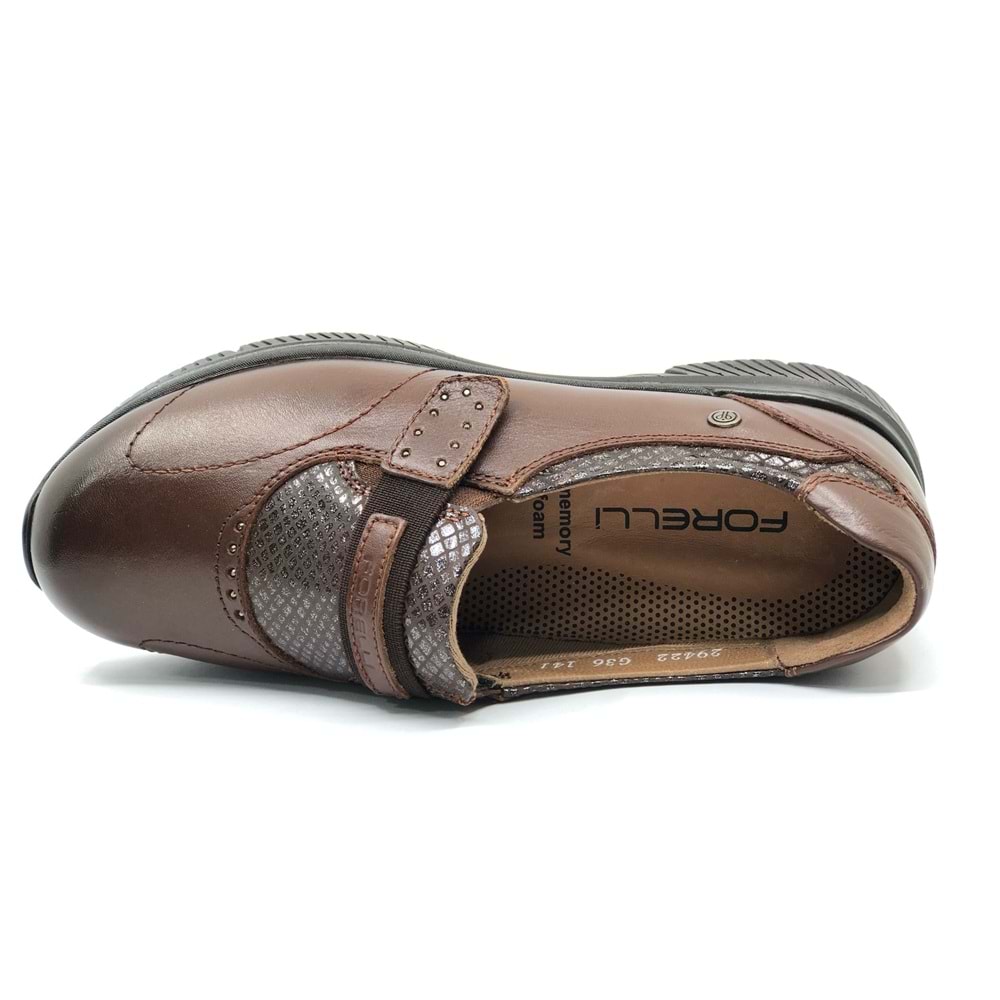 Forelli Tulıp Hakiki Deri Ortopedik Comfort Kadın Casual Ayakkabı