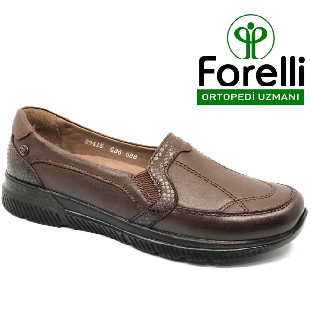 Forelli Dilmen Hakiki Deri Ortopedik Comfort Kadın Casual Ayakkabı
