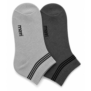 Mavi M090984-257 2 Adet Topuk Çorap Unisex Çorap