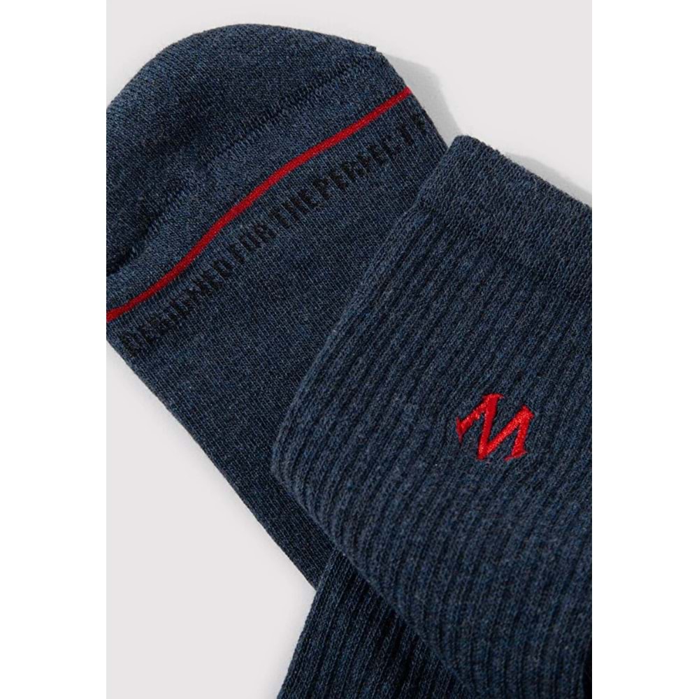 Mavi Logo Nakışlı Spor Çorap Unisex Çorap