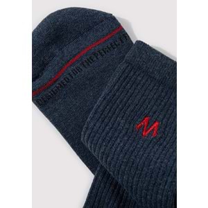 Mavi Logo Nakışlı Spor Çorap Unisex Çorap