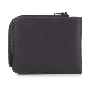 Mavi Fermuar Detaylı Siyah Cüzdan 091361-900 Cüzdan Spor Cüzdanı