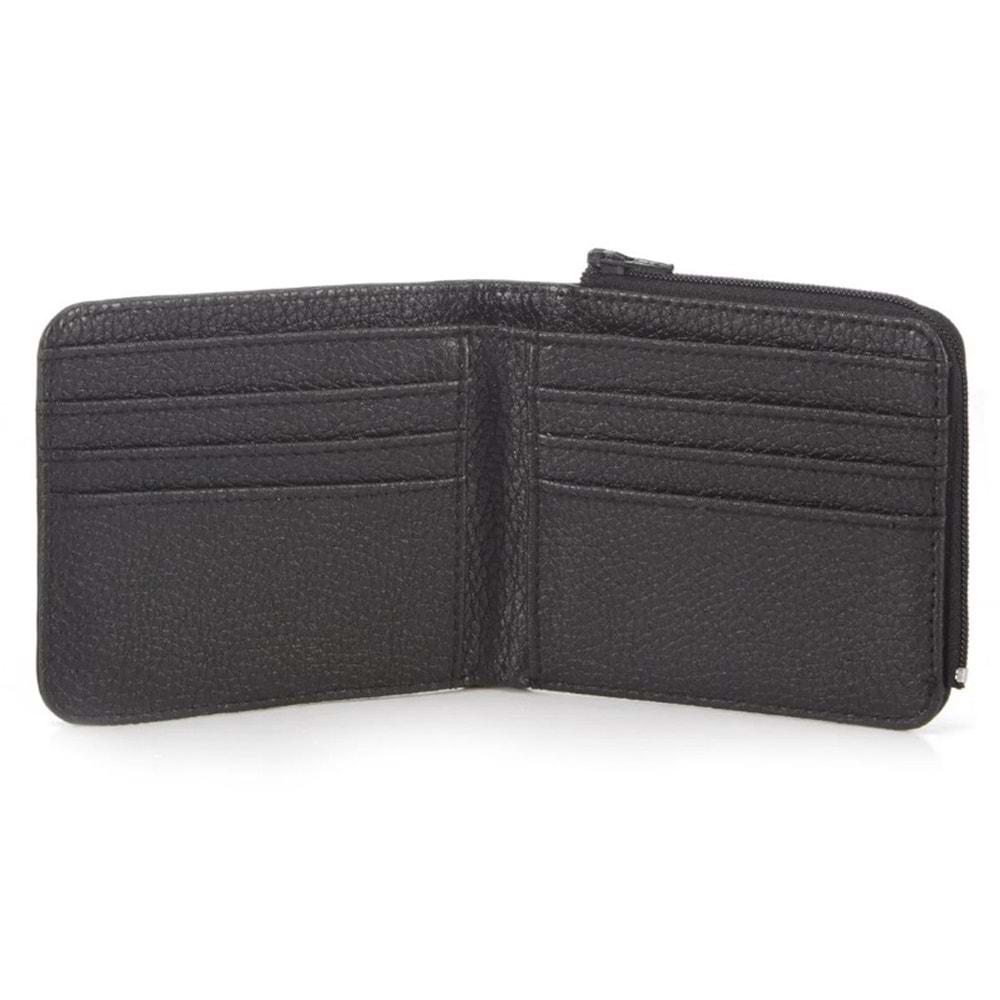 Mavi Fermuar Detaylı Siyah Cüzdan 091361-900 Cüzdan Spor Cüzdanı