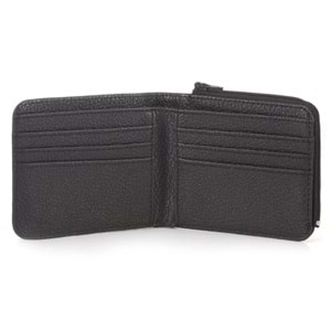 Mavi Fermuar Detaylı Siyah Cüzdan 091361-900 Cüzdan Spor Cüzdanı