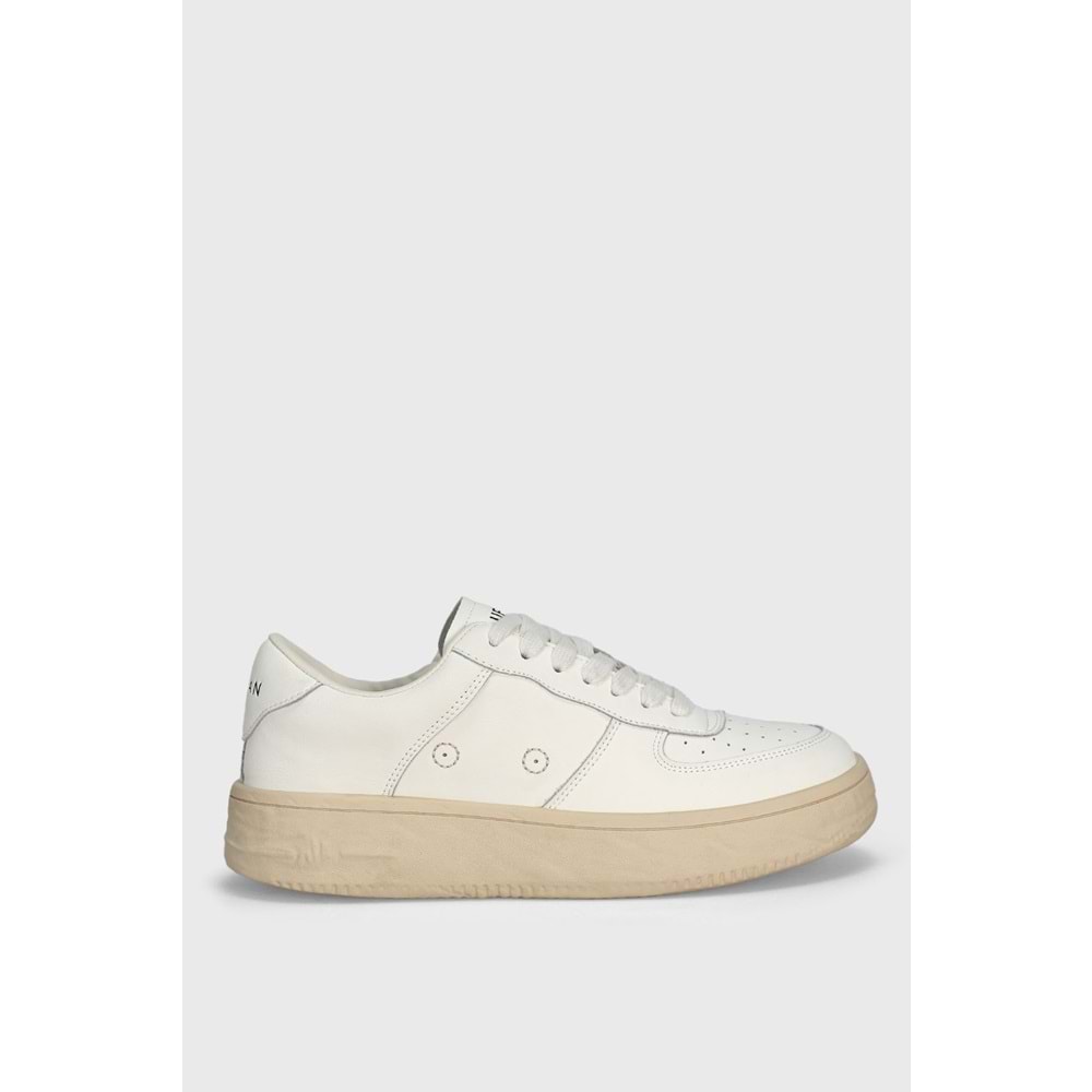 Lufian 122230041 Natalı Deri Unisex Sneaker Ayakkabı